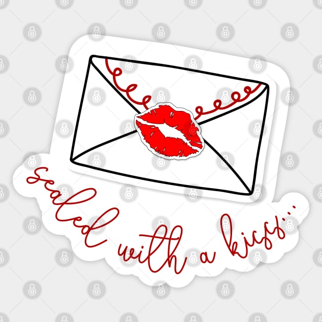 A Love Letter Sealed With A Kiss Sticker by LegitHooligan